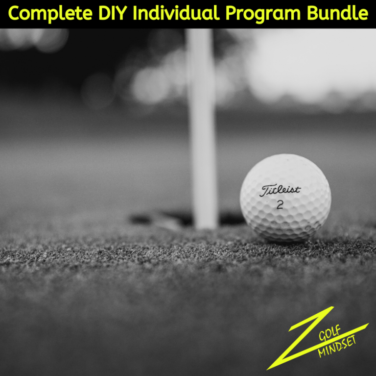 Golf Mindset COMPLETE Do it Yourself Individual Program ZWinning Mindset